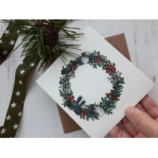Mydesignpictures Ziemassvētkiem atverama kartīte Christmas Wreath